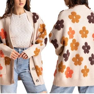 Floral Oversize Cardigan